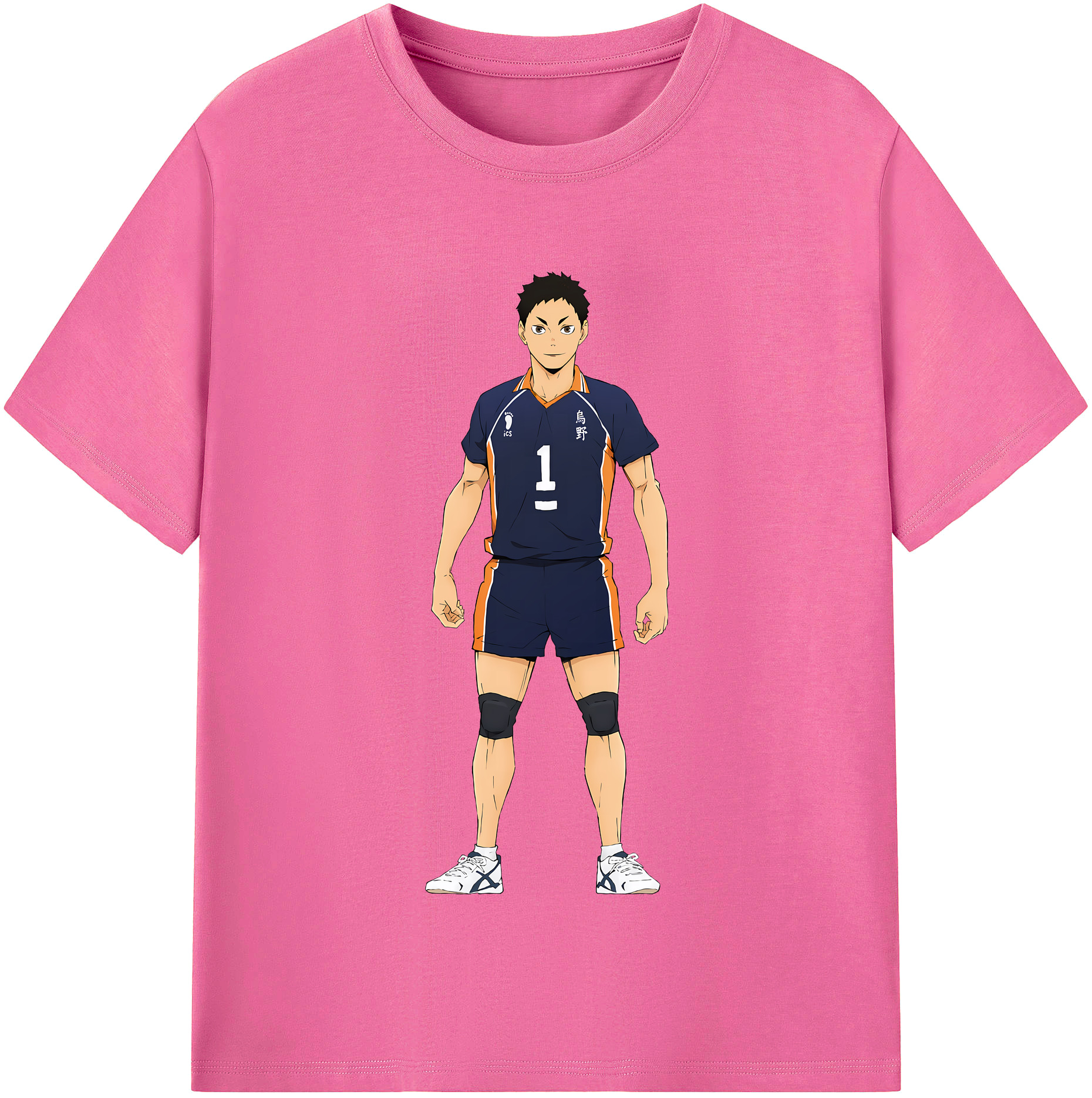 （画像用） ハイキュー!! Haikyu!! レディースカジュアルプリントTシャツ（綿100％）